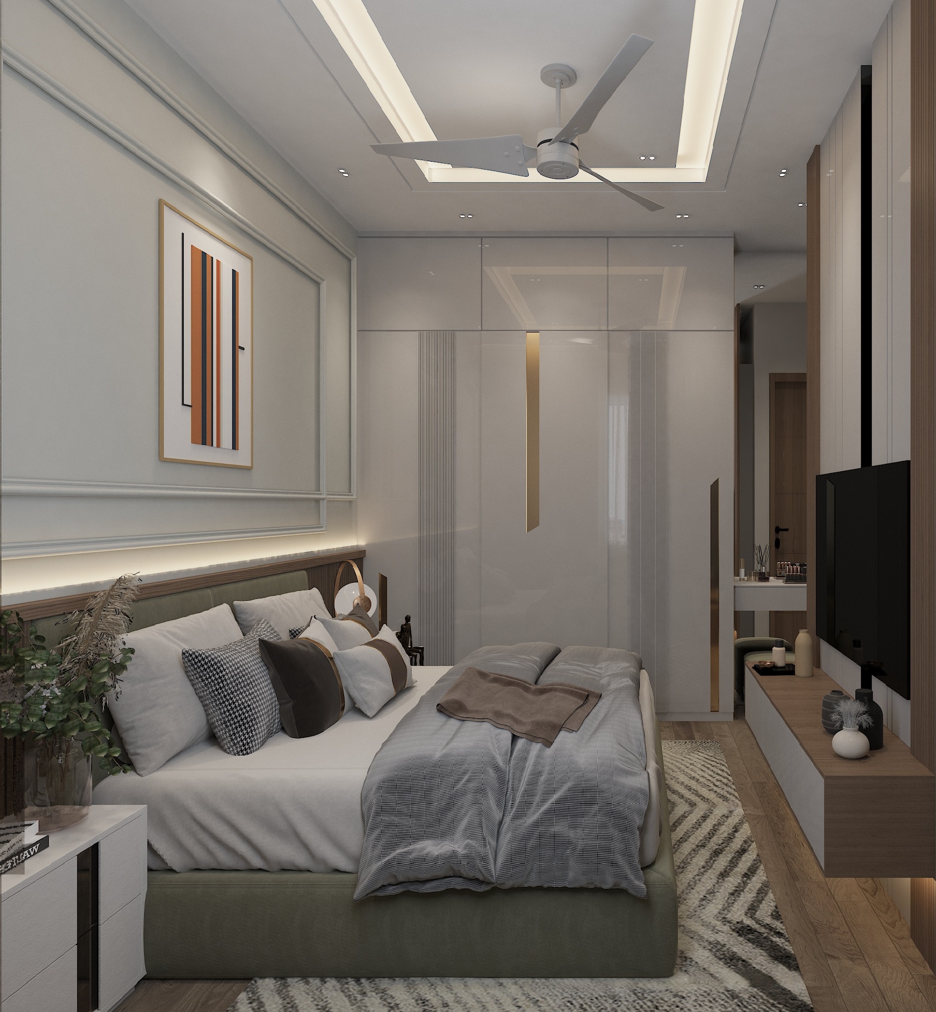 luxary bedroom interior design